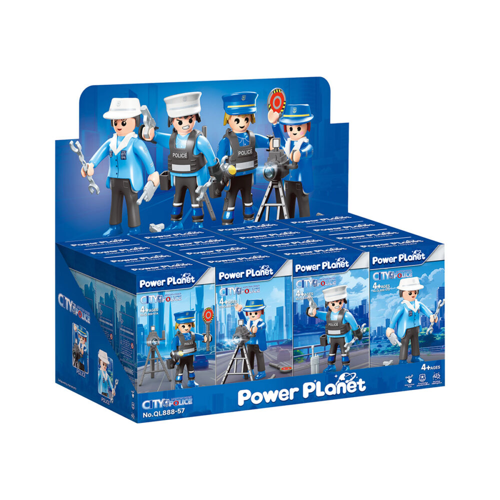 שוטרים לבחירה מתוך 4 דמויות power planet