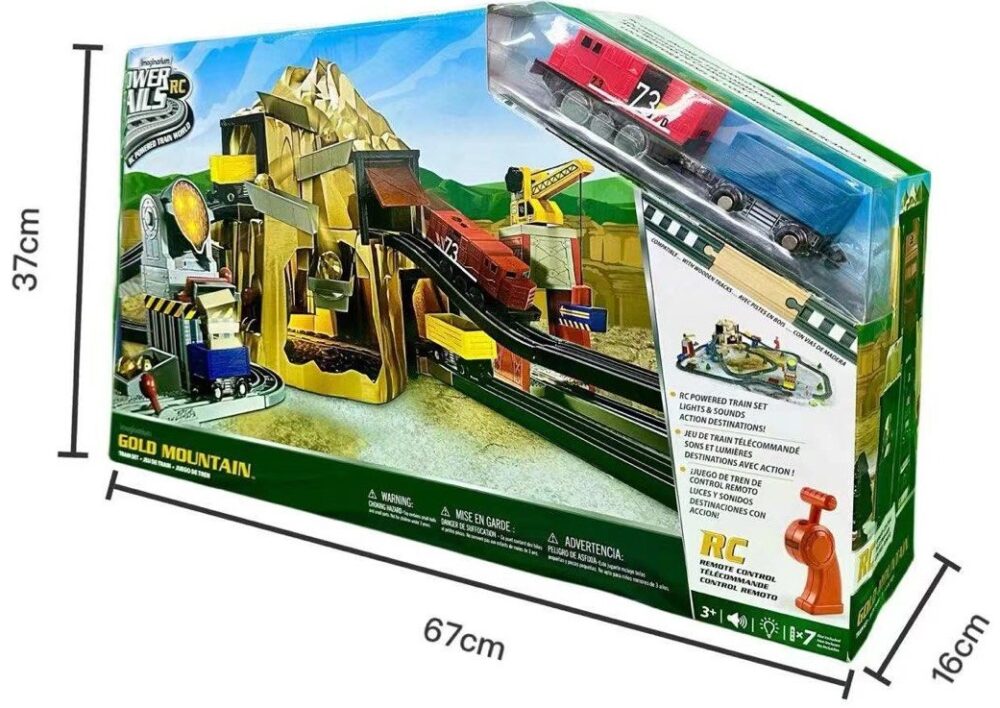 מסילות כח power rails - רכבת חשמלית ענקית בשלט רחוק דגם מכרה הזהב