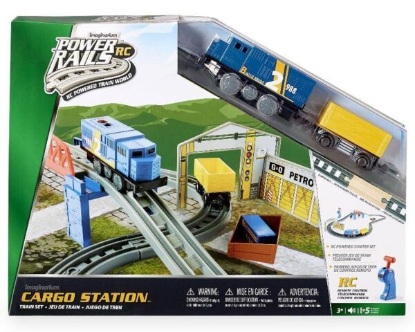 מסילות כח power rails - רכבת שלט רחוק בתחנת מטען