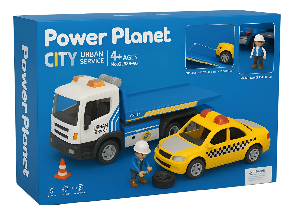 משאית גרר עם מונית אורות וצלילים power planet