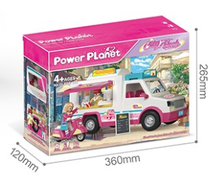 אוטו גלידה גדול עם אורות וצלילים power planet