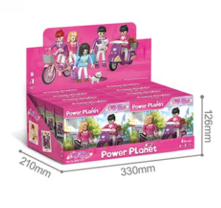 אופנוע / אופניים שופינג + 2 בנות power planet