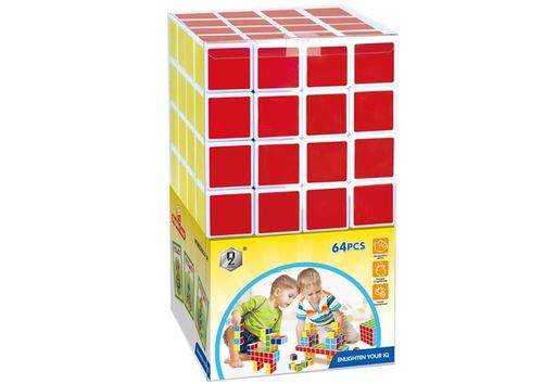 קוביות מגנטים 4 ס"מ 64 חלקים