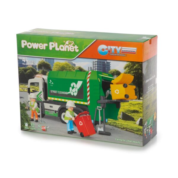 משאית זבל ירוק power planet