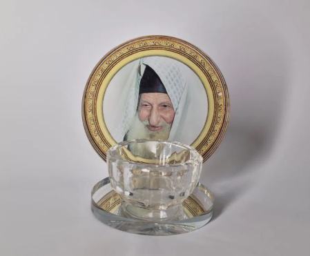 פמוט יחיד קריסטל הרב כדורי