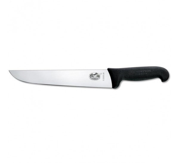 סכין קצב 18 ס”מ ידית שחורה VICTORINOX
