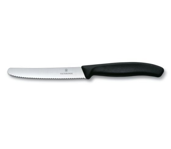 סכין ירקות להב מעוגל משונן VICTORINOX בצבעים שונים