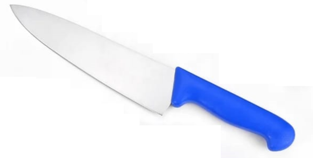 סכין שף משונן 25 ס"מ ידית כחולה TAYA