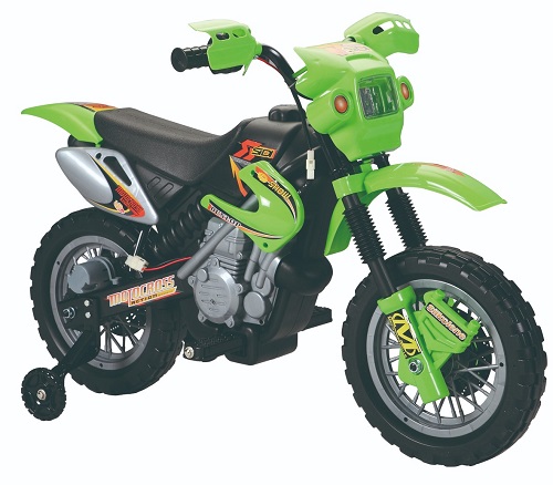 אופנוע שטח ממונע 6V דגם JT014 לגילאי 1.5-5 צבע ירוק