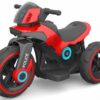 אופנוע חשמלי לילדים משטרה 6v לילדים בצבע אדום