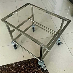 עגלת נירוסטה למיכל 70 ליטר