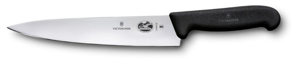 סכין שף 22 ס"מ ידית שחורה VICTORINOX