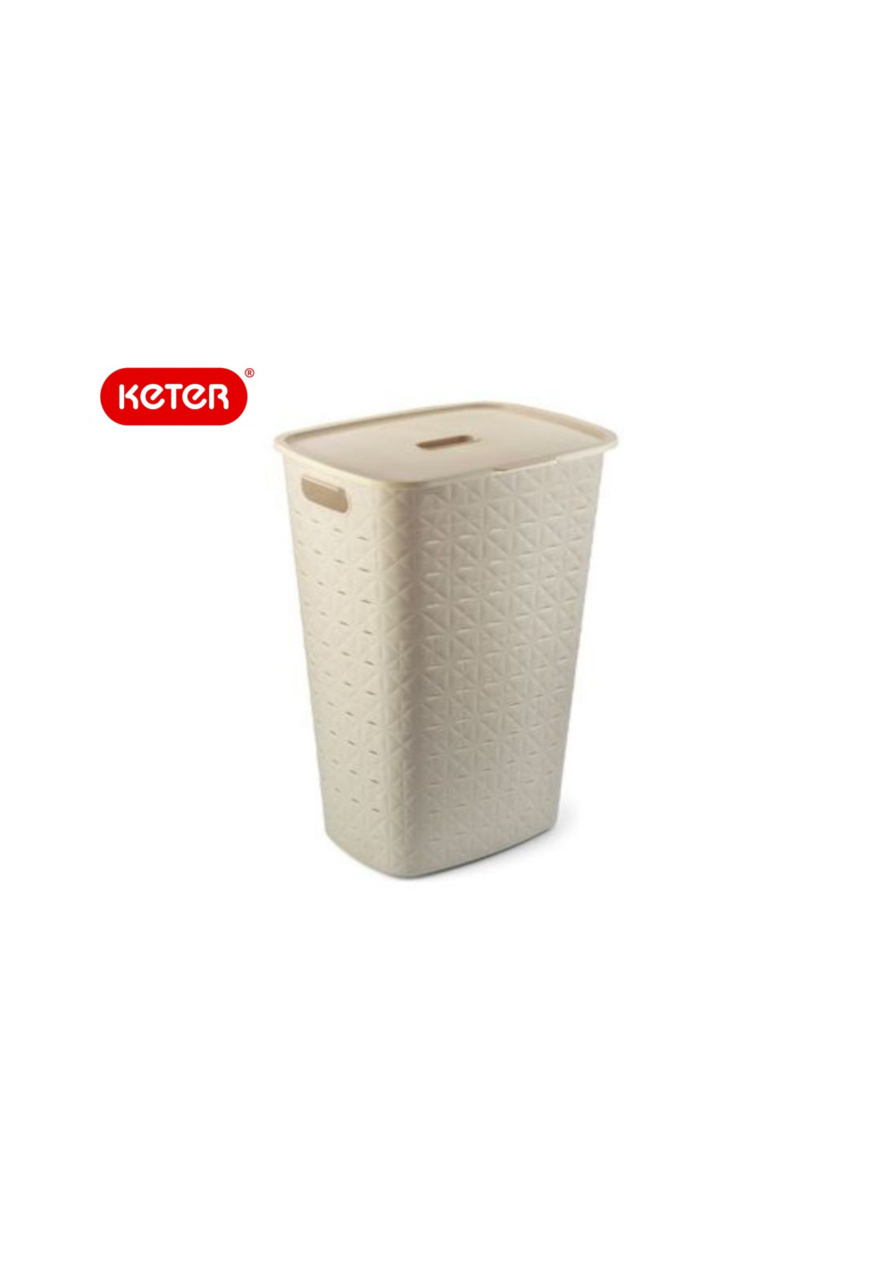 סל כביסה סופטקס 56 ליטר קרם