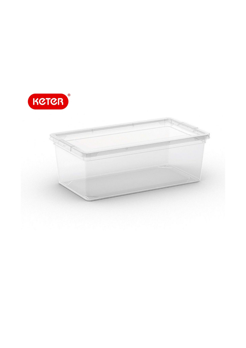קופסת אחסון שקופה 6 ליטר