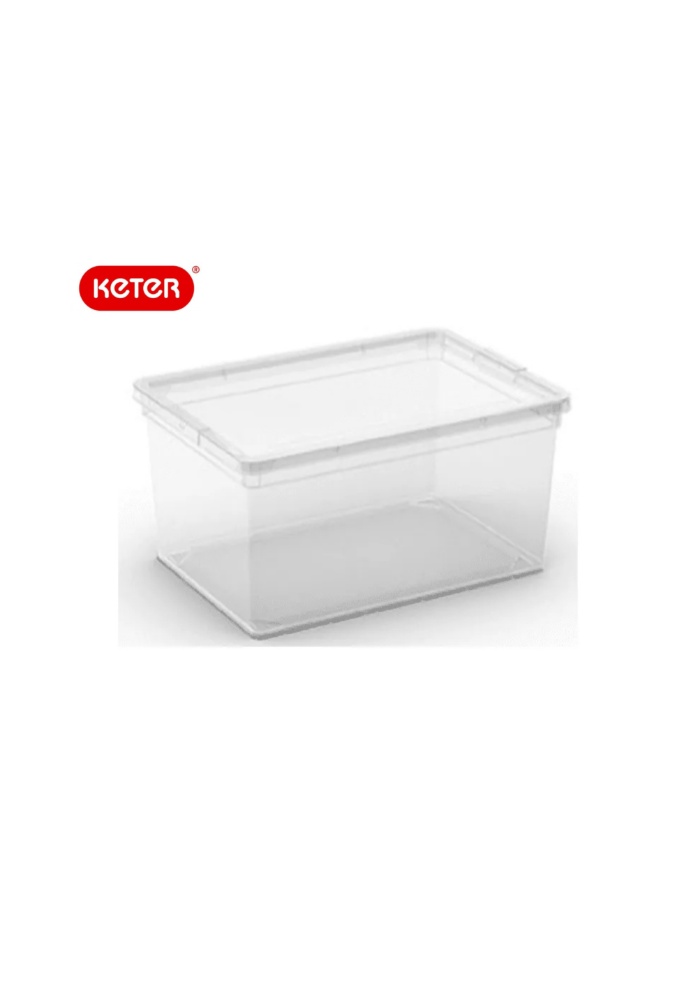 קופסת אחסון שקופה 18 ליטר